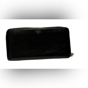 FOSSIL Sydney Black Leather Wallet